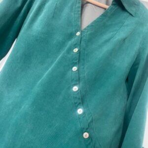 Soft Surroundings Dark Teal Asymmetrical Top
